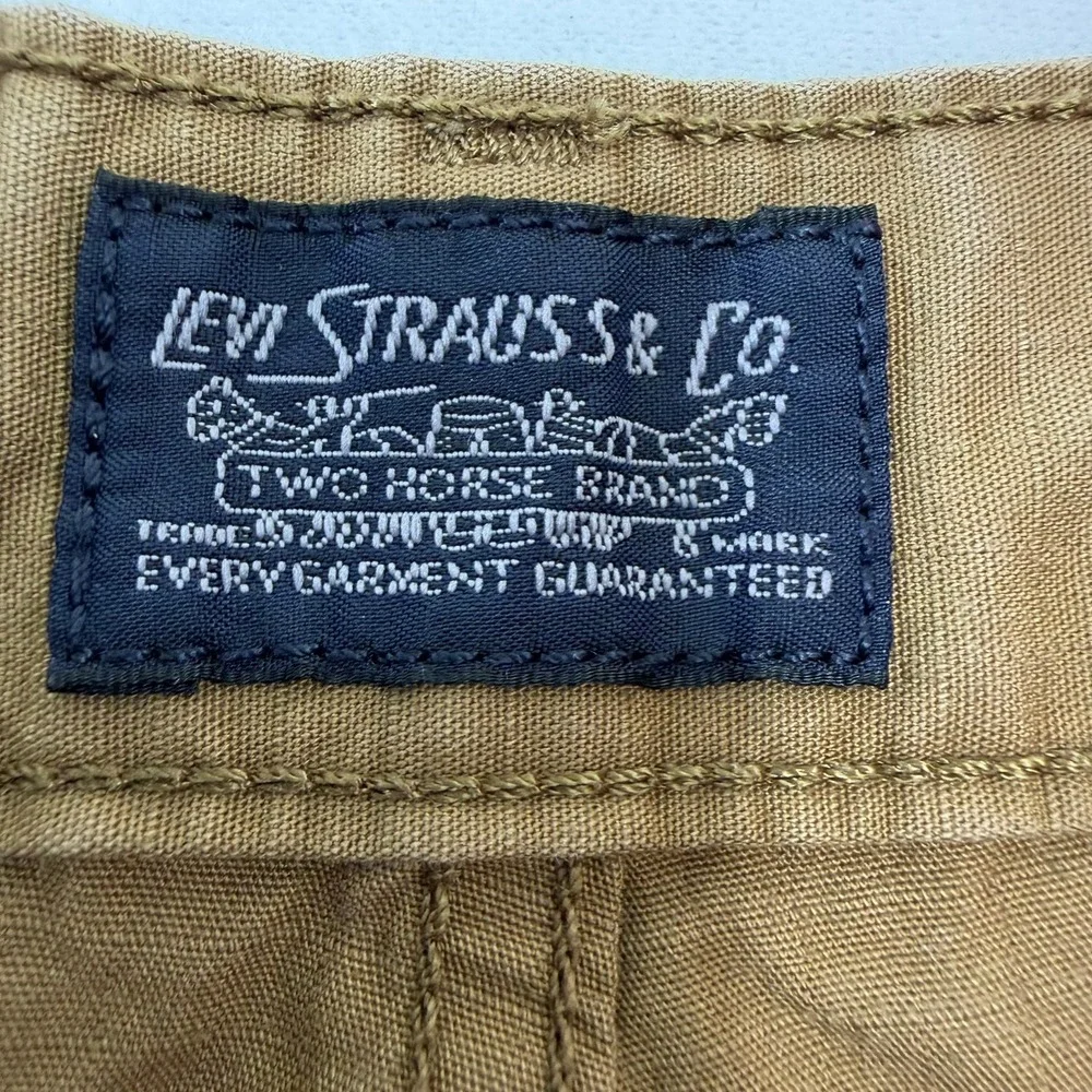 Levis Mens Brown Ripstop Cargo Shorts Size 34 Utility Workwear Casual Brown